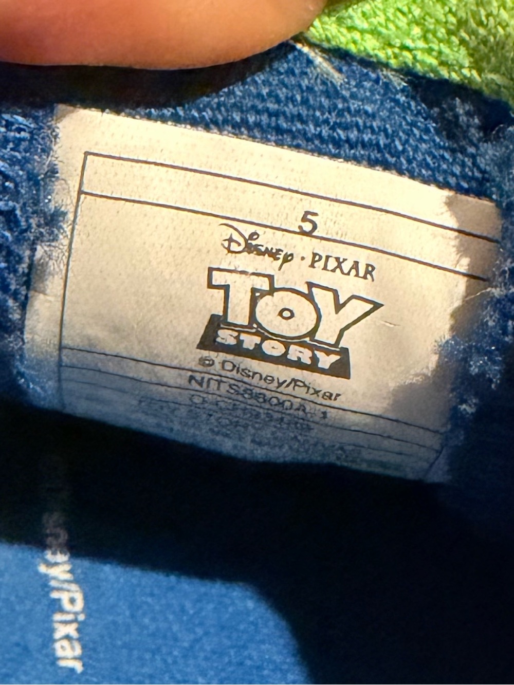 Disney Toy Story Toddlers Slip-On Shoes in Blue and Green - Picture 7 of 7